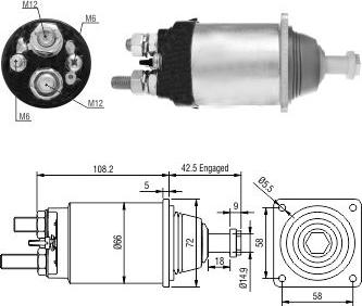 Hoffer 46254 - Магнитен превключвател, стартер vvparts.bg