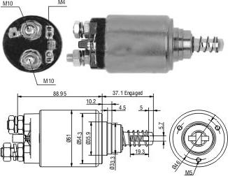Hoffer 46268 - Магнитен превключвател, стартер vvparts.bg