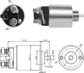 Hoffer 46285 - Магнитен превключвател, стартер vvparts.bg