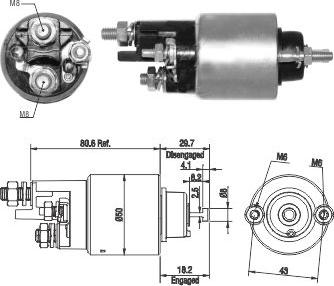 Hoffer 46283 - Магнитен превключвател, стартер vvparts.bg