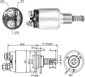 Hoffer 6646239 - Магнитен превключвател, стартер vvparts.bg