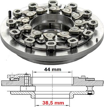 Hoffer 6500598 - Ремонтен к-кт, турбо vvparts.bg