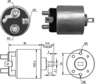 Hoffer 6646092 - Магнитен превключвател, стартер vvparts.bg