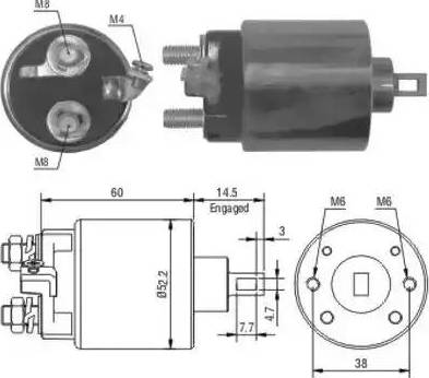 Hoffer 6646056 - Магнитен превключвател, стартер vvparts.bg