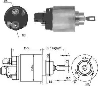 Hoffer 6646004 - Магнитен превключвател, стартер vvparts.bg