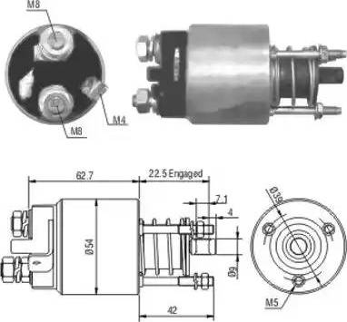 Hoffer 6646005 - Магнитен превключвател, стартер vvparts.bg