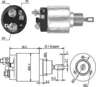 Hoffer 6646003 - Магнитен превключвател, стартер vvparts.bg