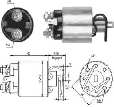 Hoffer 6646089 - Магнитен превключвател, стартер vvparts.bg