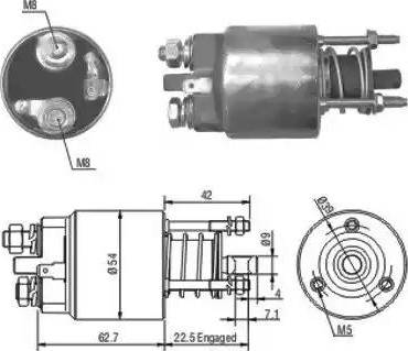 Hoffer 6646081 - Магнитен превключвател, стартер vvparts.bg