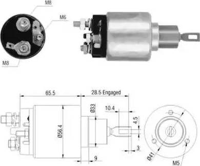 Hoffer 6646031 - Магнитен превключвател, стартер vvparts.bg