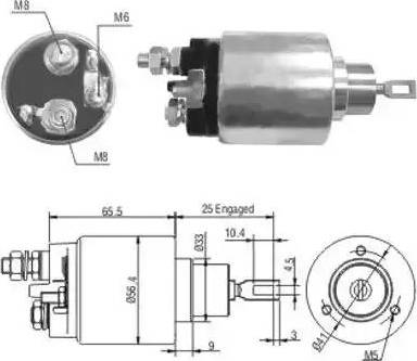 Hoffer 6646037 - Магнитен превключвател, стартер vvparts.bg