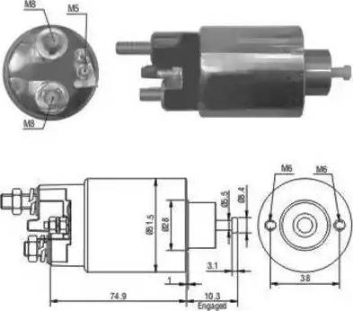 Hoffer 6646029 - Магнитен превключвател, стартер vvparts.bg