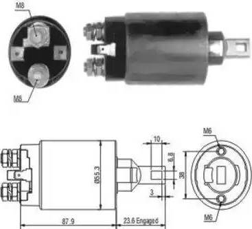 Hoffer 6646024 - Магнитен превключвател, стартер vvparts.bg