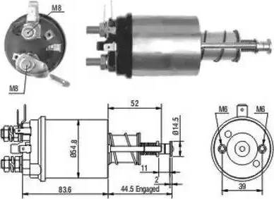 Hoffer 6646021 - Магнитен превключвател, стартер vvparts.bg