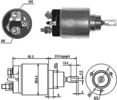 Hoffer 6646074 - Магнитен превключвател, стартер vvparts.bg