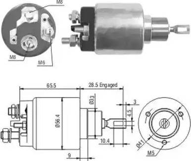 Hoffer 6646072 - Магнитен превключвател, стартер vvparts.bg