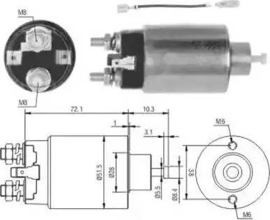 Hoffer 6646142 - Магнитен превключвател, стартер vvparts.bg