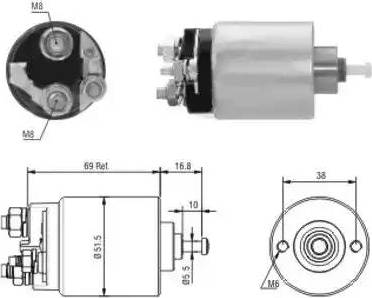 Hoffer 6646104 - Магнитен превключвател, стартер vvparts.bg