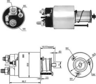 Hoffer 6646139 - Магнитен превключвател, стартер vvparts.bg