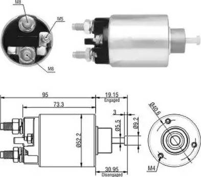 Hoffer 6646133 - Магнитен превключвател, стартер vvparts.bg