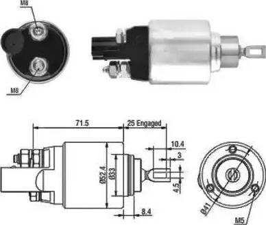 Hoffer 6646132 - Магнитен превключвател, стартер vvparts.bg