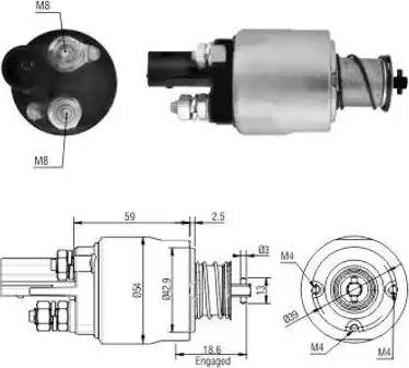 Hoffer 6646126 - Магнитен превключвател, стартер vvparts.bg