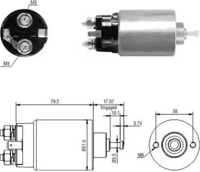 Hoffer 6646177 - Магнитен превключвател, стартер vvparts.bg