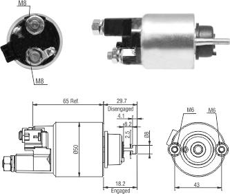 Hoffer 6646298 - Магнитен превключвател, стартер vvparts.bg