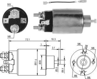 Hoffer 6646282 - Магнитен превключвател, стартер vvparts.bg