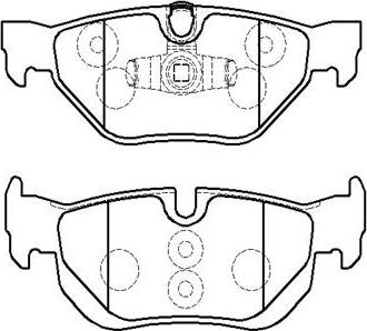 BOSCH BP959 - Комплект спирачно феродо, дискови спирачки vvparts.bg