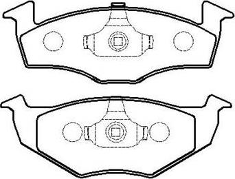 INTERBRAKE DP11288 - Комплект спирачно феродо, дискови спирачки vvparts.bg