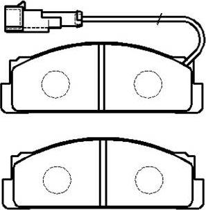 HSB Gold HP9430 - Комплект спирачно феродо, дискови спирачки vvparts.bg