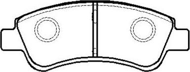 HSB Gold HP9543 - Комплект спирачно феродо, дискови спирачки vvparts.bg