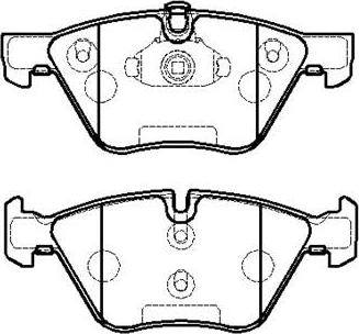 BENDIX 573151S - Комплект спирачно феродо, дискови спирачки vvparts.bg