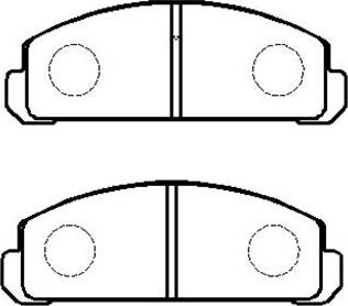 BENDIX 572196 - Комплект спирачно феродо, дискови спирачки vvparts.bg