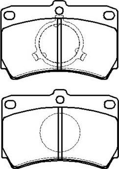 Ferodo FSL487 - Комплект спирачно феродо, дискови спирачки vvparts.bg