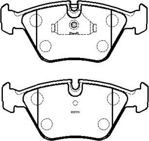 Triscan 28BK710 - Комплект спирачно феродо, дискови спирачки vvparts.bg