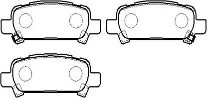 MK Kashiyama D7042M-01 - Комплект спирачно феродо, дискови спирачки vvparts.bg