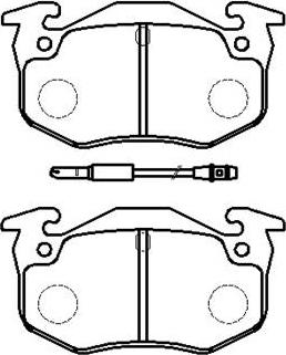 HSB Gold HP9331 - Комплект спирачно феродо, дискови спирачки vvparts.bg