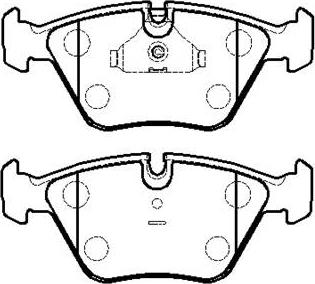 HSB Gold HP9377 - Комплект спирачно феродо, дискови спирачки vvparts.bg