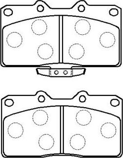 HSB Gold HP9270 - Комплект спирачно феродо, дискови спирачки vvparts.bg