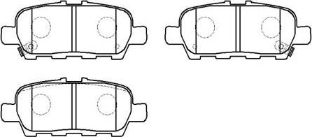 HSB Gold HP9794 - Комплект спирачно феродо, дискови спирачки vvparts.bg