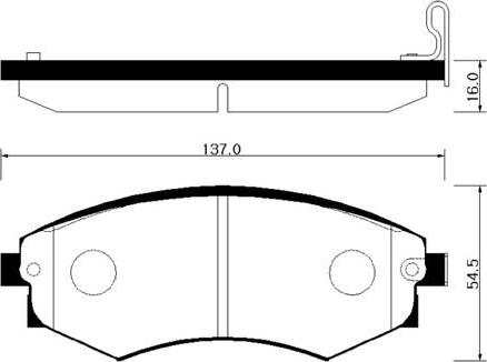 HSB Gold HP4004 - Комплект спирачно феродо, дискови спирачки vvparts.bg