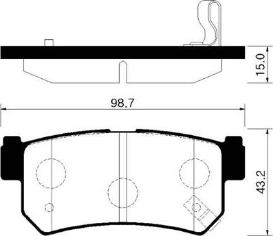 HELLA T1430 - Комплект спирачно феродо, дискови спирачки vvparts.bg