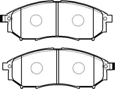 Metzger 0852.14 - Комплект спирачно феродо, дискови спирачки vvparts.bg