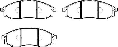 Patron PBP020 - Комплект спирачно феродо, дискови спирачки vvparts.bg