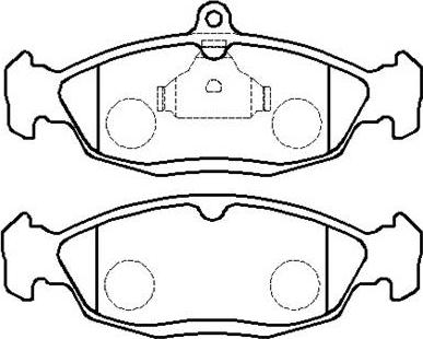 HSB Gold HP5046 - Комплект спирачно феродо, дискови спирачки vvparts.bg