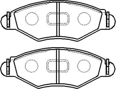 Pemebla JAPPA-0010AF - Комплект спирачно феродо, дискови спирачки vvparts.bg