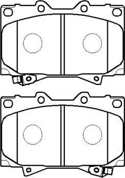 Jurid 572451J - Комплект спирачно феродо, дискови спирачки vvparts.bg