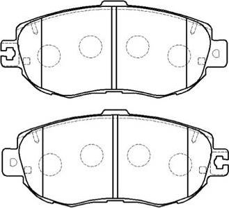 HSB Gold HP5071 - Комплект спирачно феродо, дискови спирачки vvparts.bg